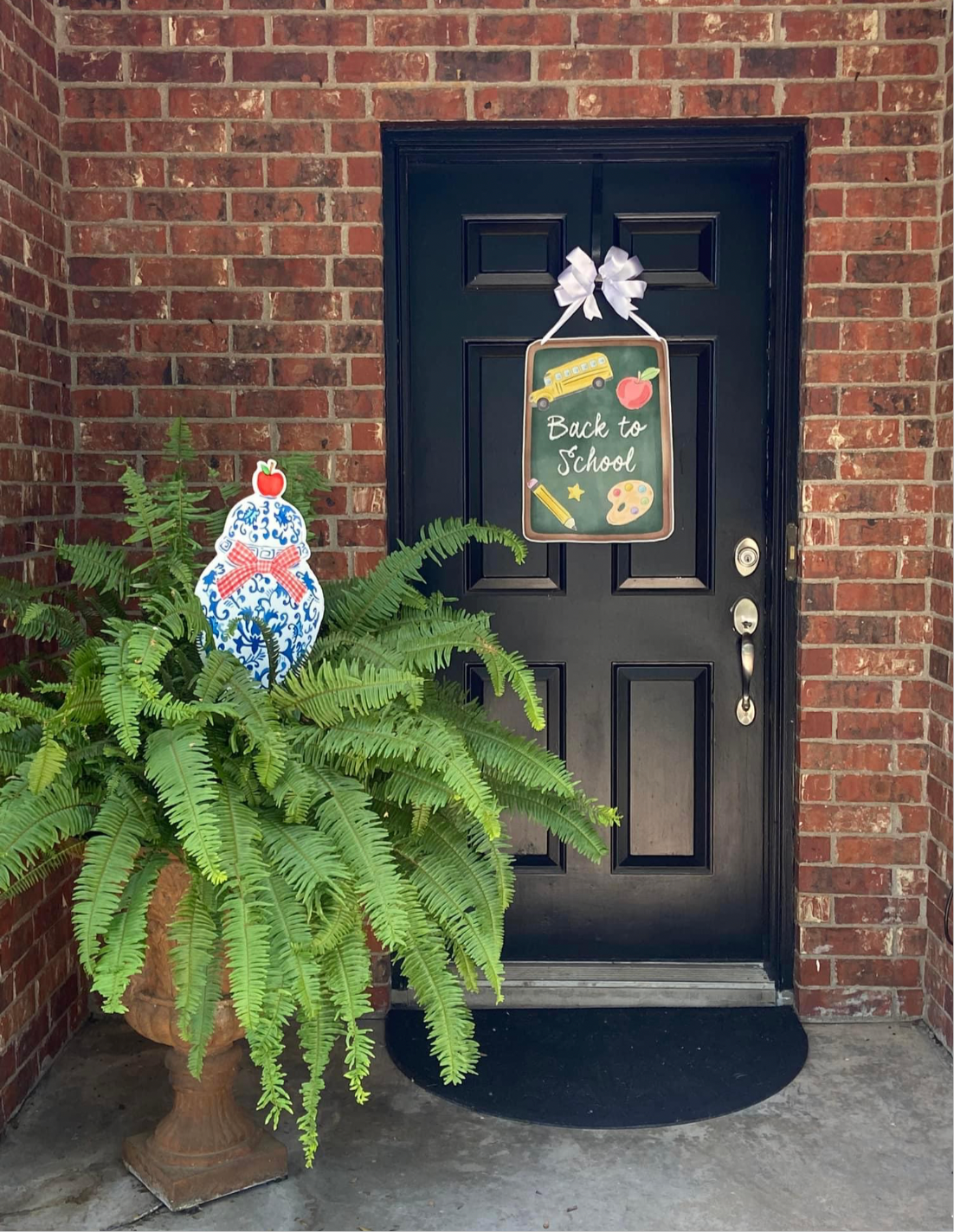 Back to School Ginger Jar Yard Sign