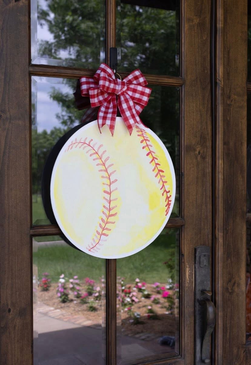 Softball Door Hanger