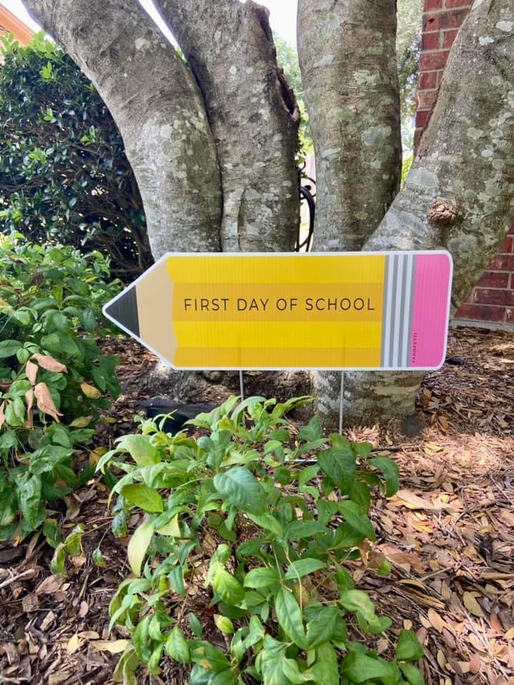 Pencil Yard Sign