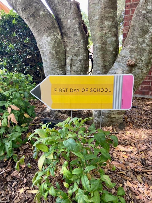 Pencil Yard Sign