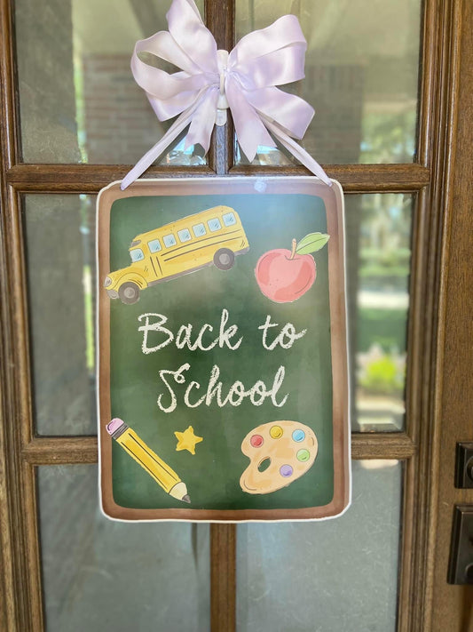 Back to School Door Hanger