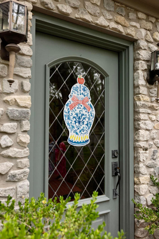 Ginger Jar School Door Hanger