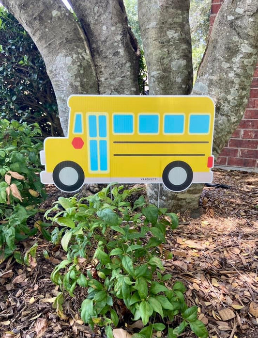School Bus Yard Sign