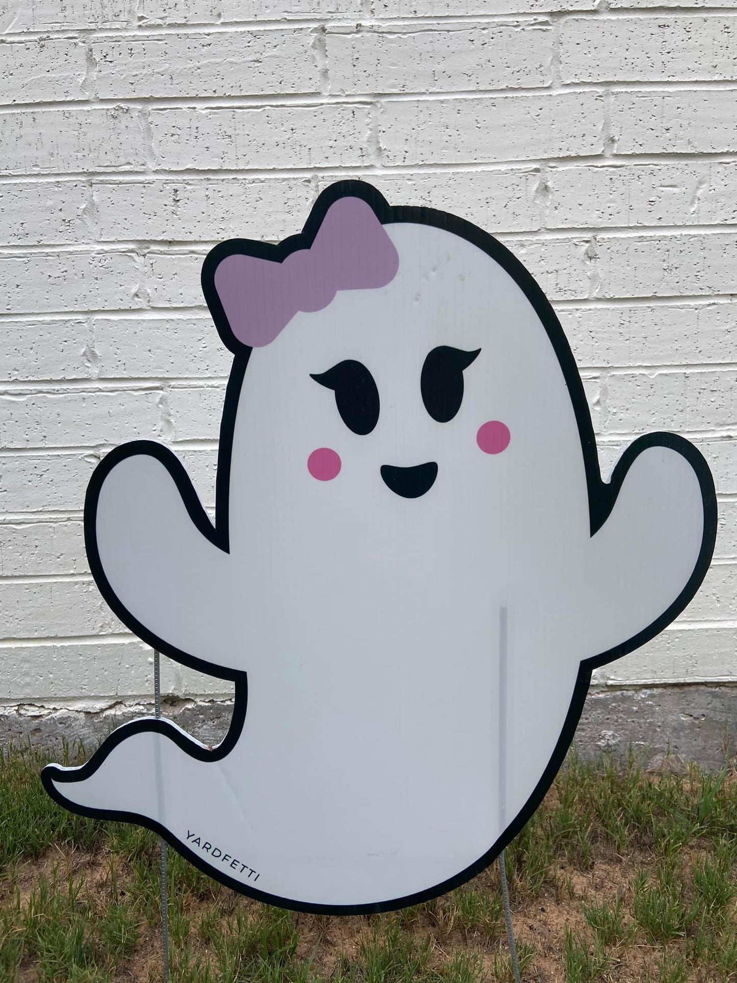 Girl Ghost Yard Sign