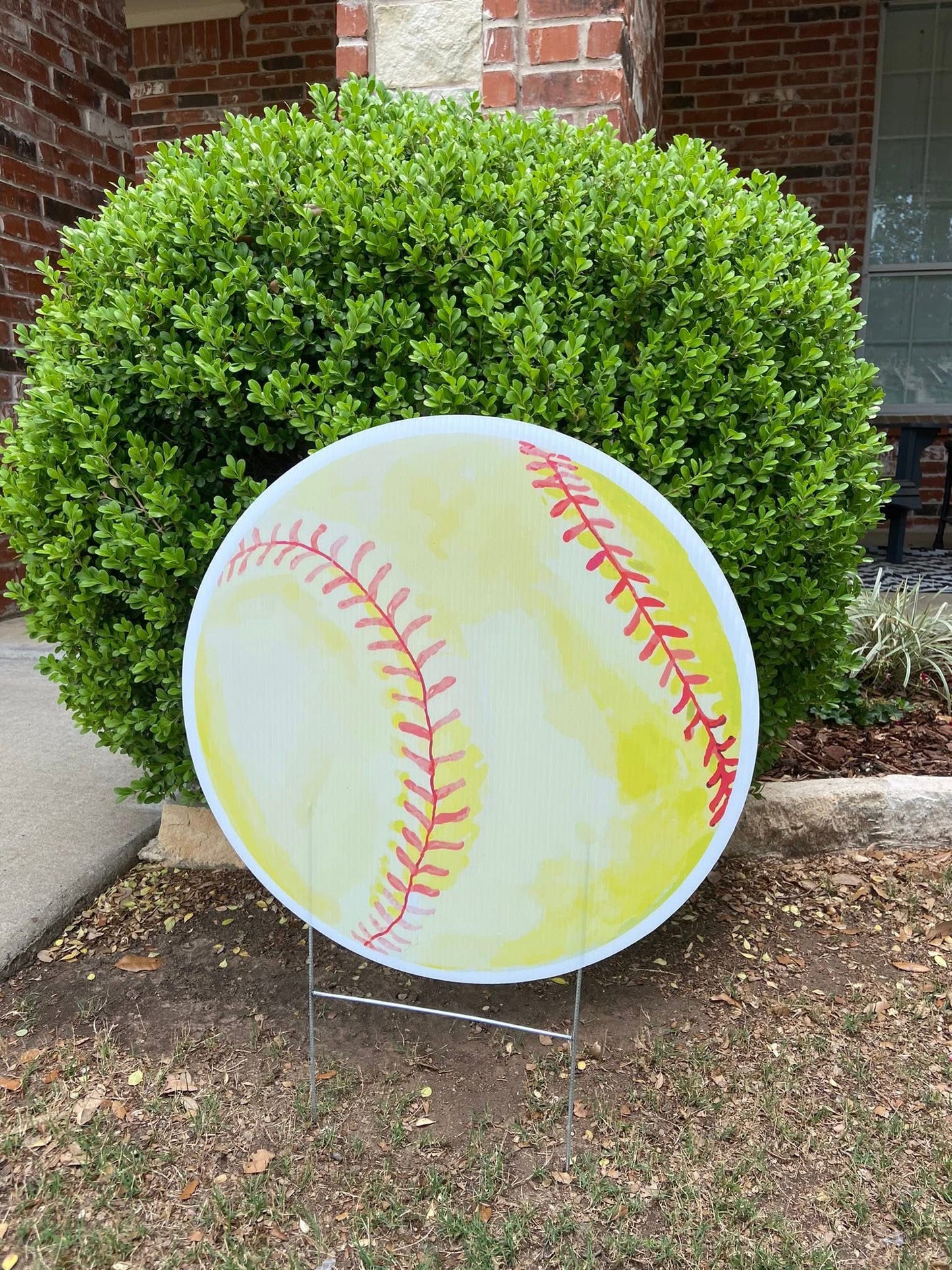Softball Yard Sign
