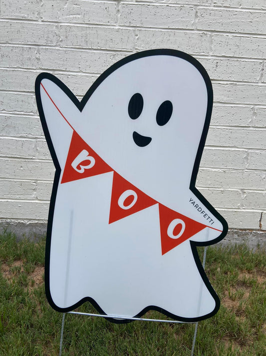 Boo Ghost Yard Sign